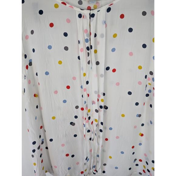 Boden Polka Dot Pleated Front Blouse - Picture 4 of 7